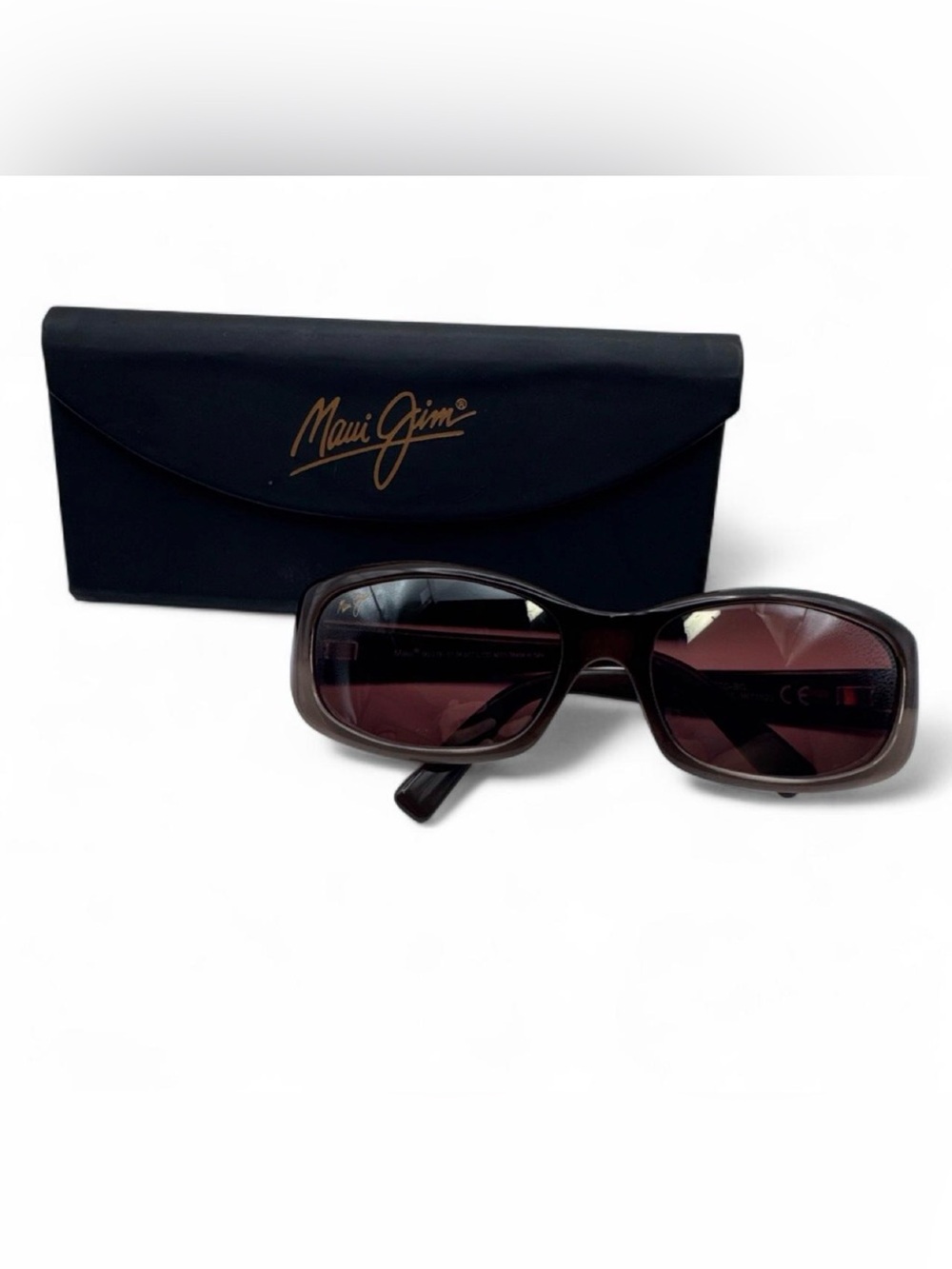Maui Jim Brown Frame with Plum-Tinted Lenses Sunglasses